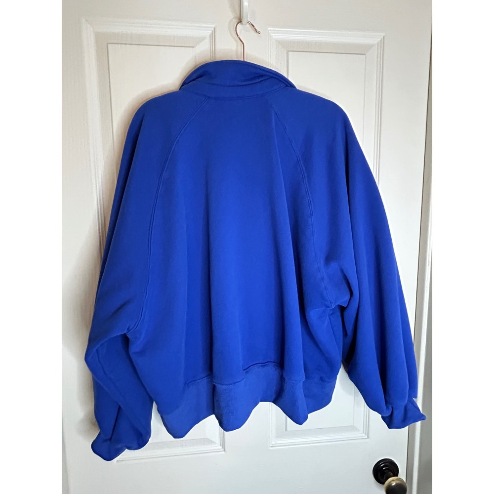 AS Revival Royal Blue Snap Neck Fleece Pullover Sweatshirt XL PT16060-AS-24 - Picture 4 of 4